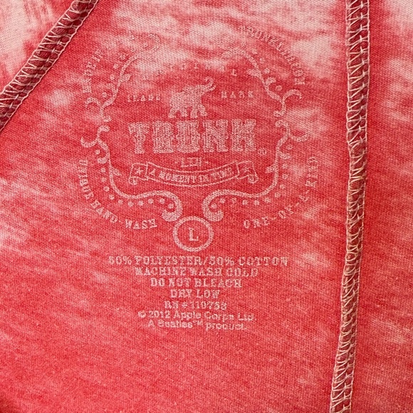 The Beatles Abbey Road Womens Loose Fit Tie Dye Top by Trunk - Picture 9 of 10